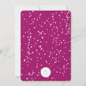 カラフルフェスティバルスターエレガントホリデーパーティー招待状 招待状 (裏面)