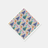 カラフルフェスティバルツリーパターン スタンダードカクテルナプキン (角)