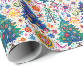 カラフルフェスティバルツリーパターン ラッピングペーパー (ロールコーナー)