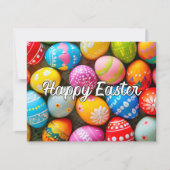 カラフルフェスティバルハッピーイースター卵 シーズンカード (正面)