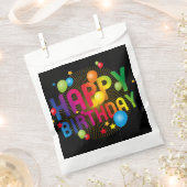 カラフルフェスティバルハッピーバースデー フェイバーバッグ (クリップ留めされた状態)
