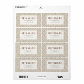 カラフルフェスティバルホリデー差出人住所パッケージ ラベル (フルシート)