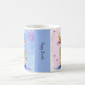 カラフルフェスティバル変装の聖ディワリ牛 コーヒーマグカップ (中央)