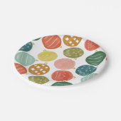 カラフルフェスティバル水カラークリスマスオーナメント ペーパープレート (アングル)