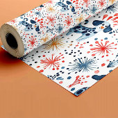 カラフルフェスティバル犬のパターン ラッピングペーパー