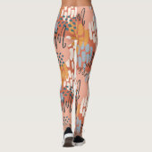 カラフルフェミニン抽象芸術 レギンス (裏面)