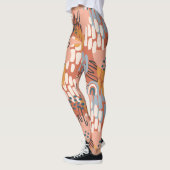 カラフルフェミニン抽象芸術 レギンス (左)