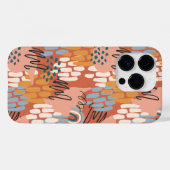 カラフルフェミニン抽象芸術 Case-Mate iPhoneケース (裏面 (横))