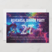 カラフルフォトギャラクシー リハーサルディナー 招待状 (正面)
