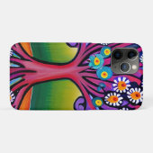 カラフルフォークアートスタイルお洒落ツリー Case-Mate iPhoneケース (裏面(横))