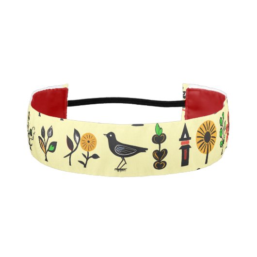 カラフルフォークフローラ アスレチックヘッドバンド (正面)