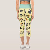 カラフルフォークフローラ カプリレギンス (裏面)