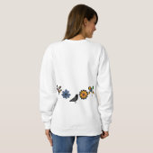 カラフルフォークフローラ スウェットシャツ (裏面フル)