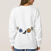 カラフルフォークフローラ スウェットシャツ (裏面)