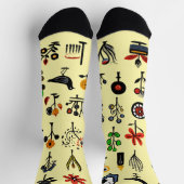 カラフルフォークフローラ ソックス (上部)