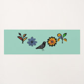 カラフルフォークフローラ ヨガマット (裏面(横))