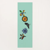 カラフルフォークフローラ ヨガマット (裏面)