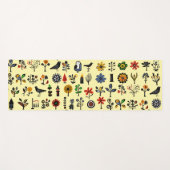 カラフルフォークフローラ ヨガマット (正面(横))