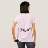 カラフルフォークフローラ Tシャツ (裏面フル)