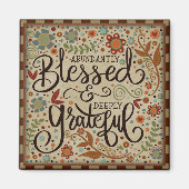 カラフルフォーク賛美感受性磁石 マグネット (正面)