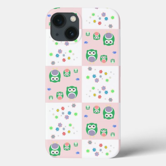 カラフルフクロー子供へ型 Case-Mate iPhoneケース (裏面)
