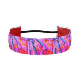 カラフルフスリップまたは滑ることド アスレチックヘッドバンド