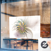 カラフルフラクタルオーナメント。抽象芸術の花 ウィンドウサイン (カフェ窓)