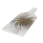カラフルフラクタルオーナメント。抽象芸術の花 カッティングボード (角)