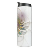 カラフルフラクタルオーナメント。抽象芸術の花 タンブラー (回転右)