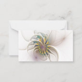 カラフルフラクタルオーナメント。抽象芸術の花 ノートカード (正面)