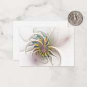 カラフルフラクタルオーナメント。抽象芸術の花 ノートカード (正面/裏面インサイチュ)