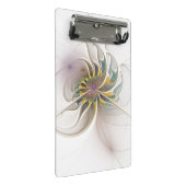 カラフルフラクタルオーナメント。抽象芸術の花 ミニクリップボード (アングル)