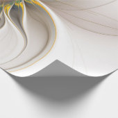 カラフルフラクタルオーナメント。抽象芸術の花 ラッピングペーパー (角)