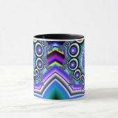 カラフルフラクタル真珠スパイラル マグカップ (中央)