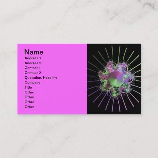 カラフルフラクタル 名刺 (正面)