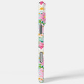 カラフルフラワーガーデンのモノグラム Case-Mate iPhoneケース (裏面 / 右)