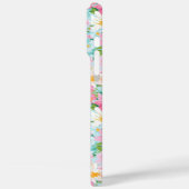 カラフルフラワーガーデンのモノグラム Case-Mate iPhoneケース (裏面 / 左)