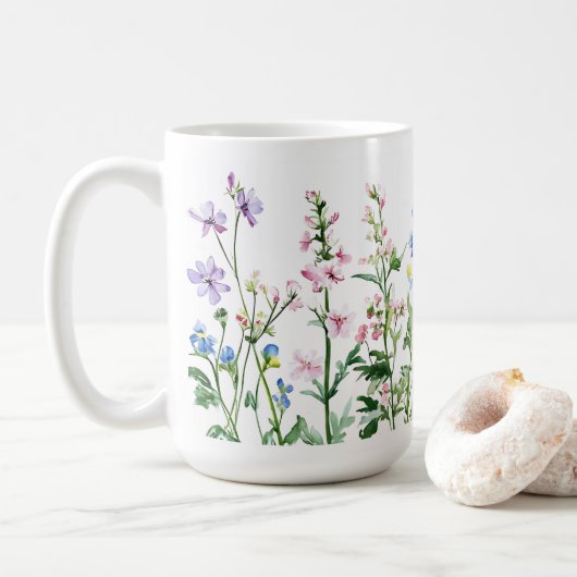 カラフルフラワーギフトアイデア 🌸 コーヒーマグカップ 470ml (ドーナツ)