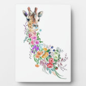 カラフルフラワーブーケキリン – スケッチモダン フォトプラーク (正面)