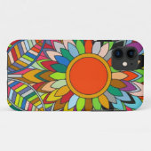 カラフルフラワーマンダラヤエイデザイン Case-Mate iPhoneケース (裏面(横))