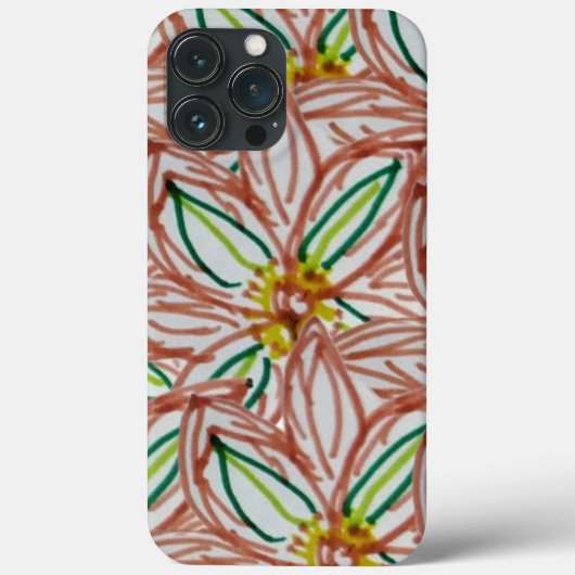 カラフルフラワー花柄 Case-Mate iPhoneケース (裏面)