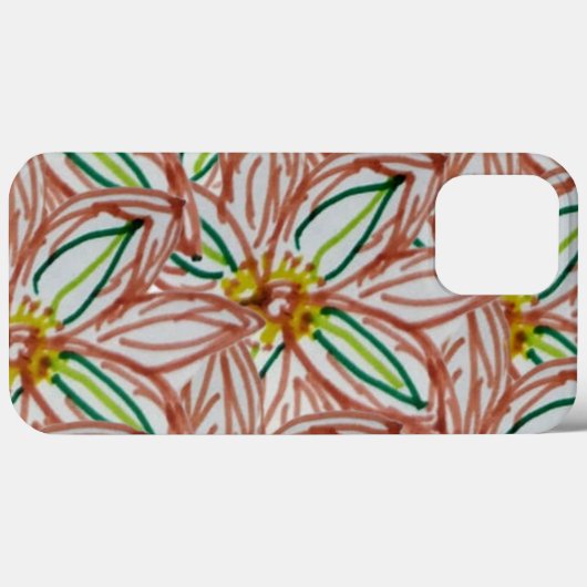 カラフルフラワー花柄 Case-Mate iPhoneケース (裏面 (横))