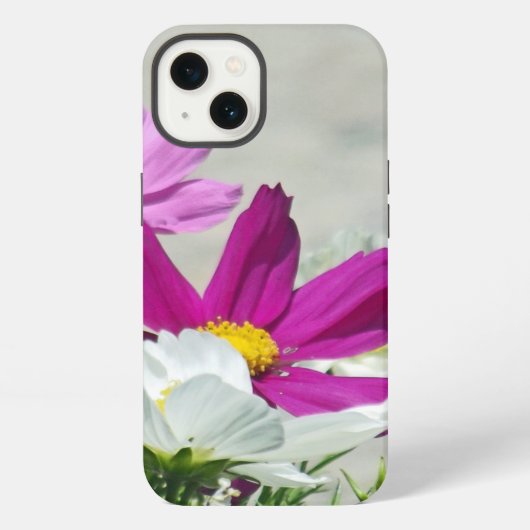 カラフルフラワー (ソフト) iPhoneケース (裏面)