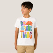 カラフルフラワー Do Your Thing Tシャツ (正面フル)