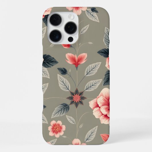 カラフルフラワー iPhoneケース (裏面)