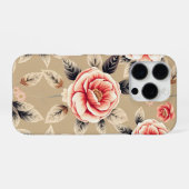 カラフルフラワー iPhoneケース (裏面横)