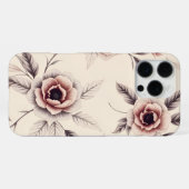 カラフルフラワー iPhoneケース (裏面横)
