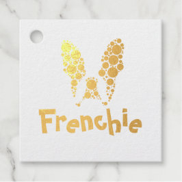 カラフルフランスのサークル付きブルドッグ フェイバータグ