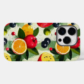 カラフルフルーツメドレイはっきりしたン鮮やかズ Case-Mate iPhoneケース (裏面 (横))
