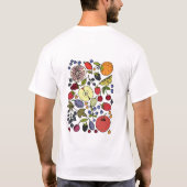 "カラフルフルーツメドレー" Tシャツ (裏面)